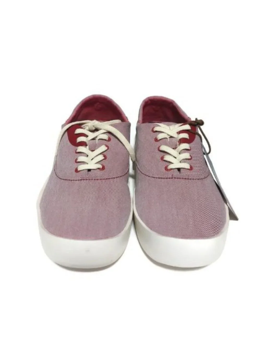 Olukai Tradewind Mens 8.5 Canvas Lace Up Boat Beach Sneakers Drop-In Heel Lava